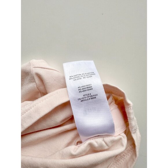 NWT Aritzia TNA Chill Malibu Pink Cotton Jersey Ruched Cropped T-Shirt, Size M - Picture 8 of 9